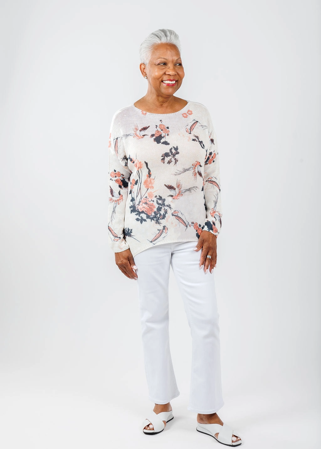 Flower Sweater - Rosette Sakura Soft Knit Wear