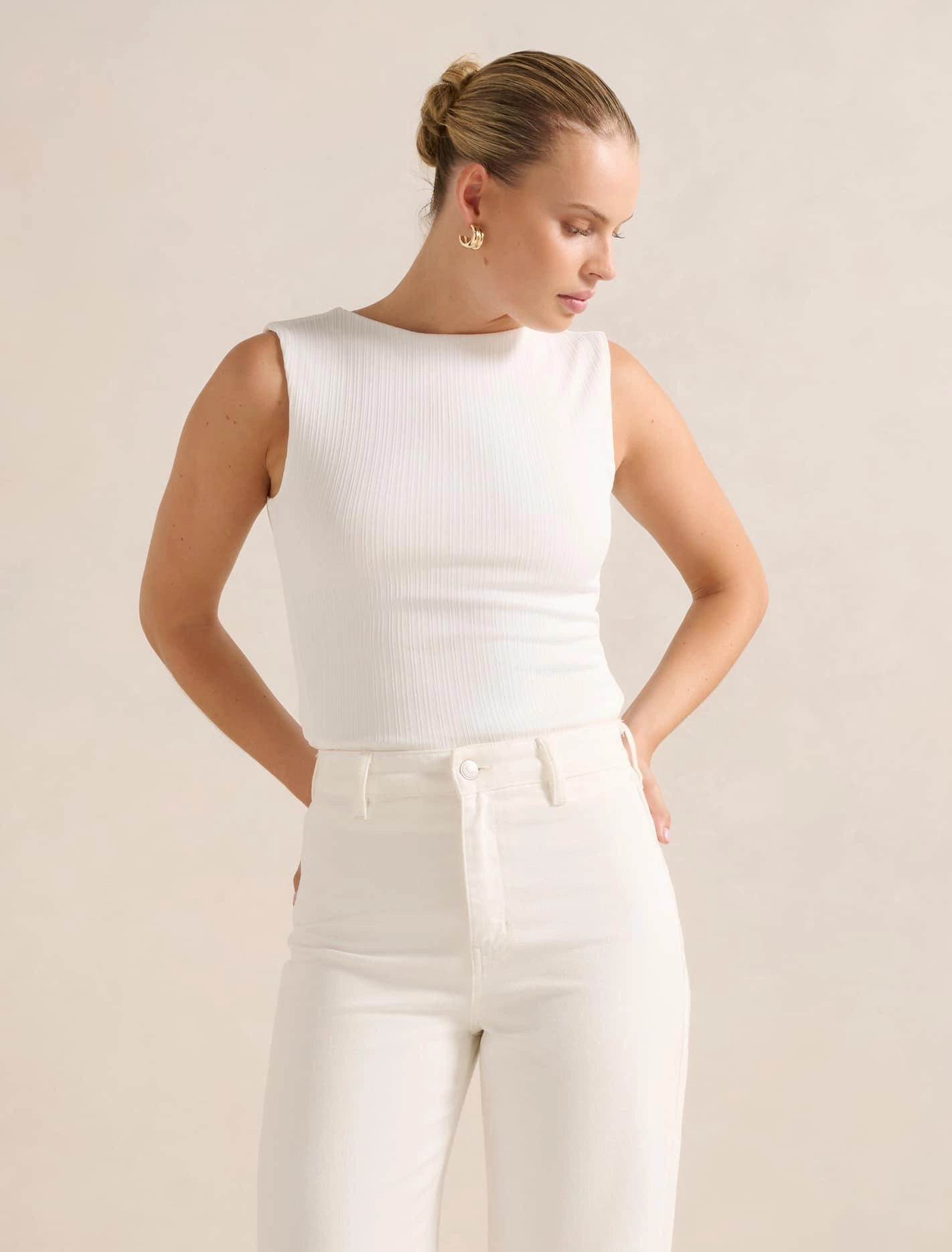 NonChafeCollarTech Frankie Boat Neck Tank Top