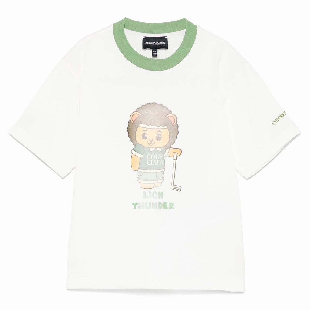 Emporio Armani Junior Graphic Print T-shirt Chill Design