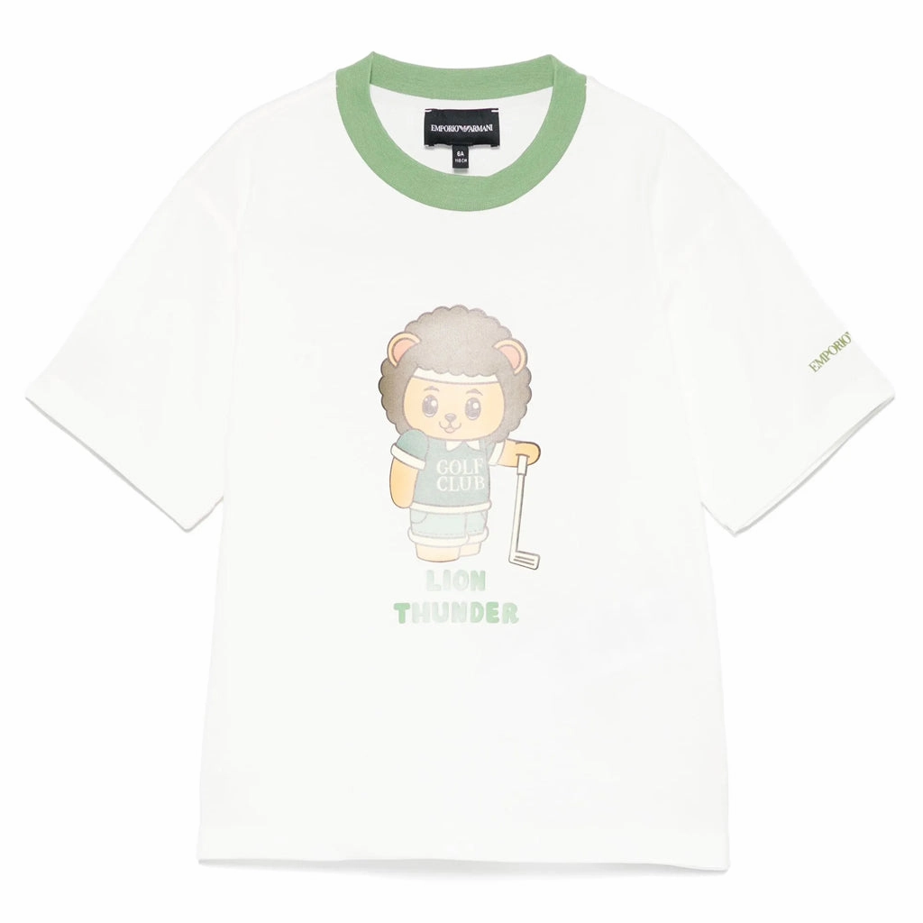 Chilly Layer Cozy Fit Wear Emporio Armani Junior Graphic Print T-shirt