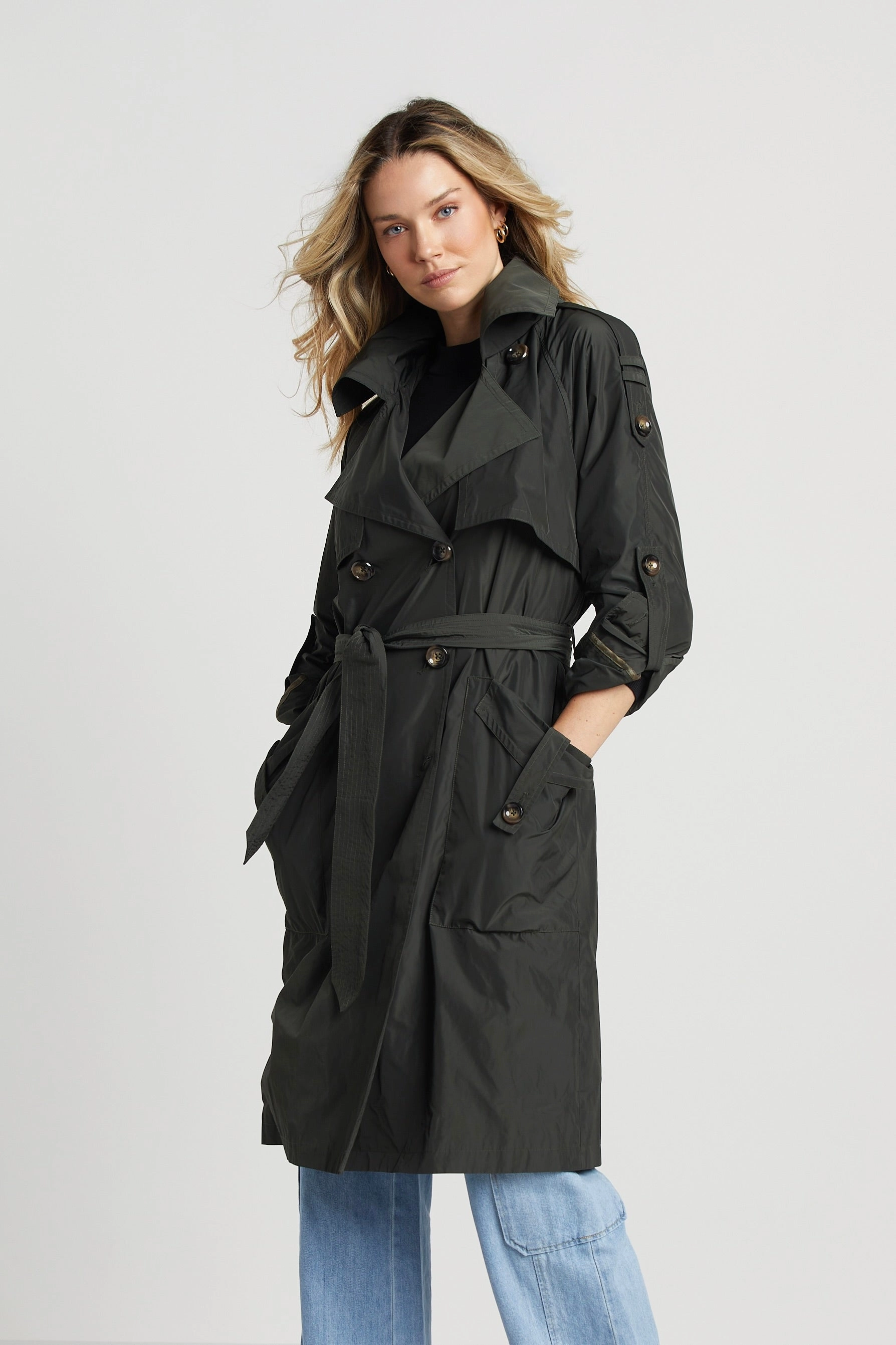Raphael Trench Coat - Cilantro Ripstop Technology