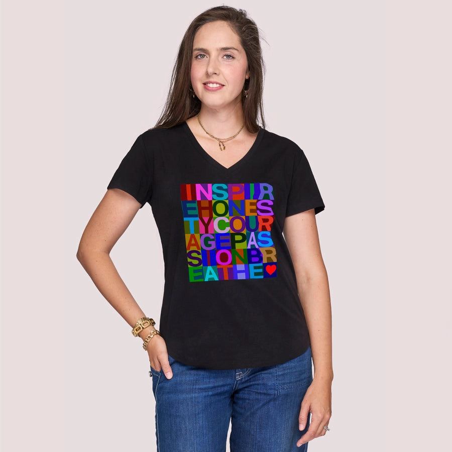 hypoallergenic material Smart Look The Viv T-Shirt - 7 Letter Words