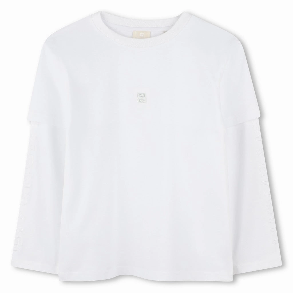 Givenchy Kids Logo T-shirt Sustainable Long sleeved warmth