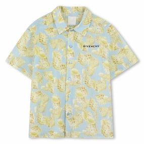 Givenchy Kids Printed Shells Shirt Self Cleaning Coating