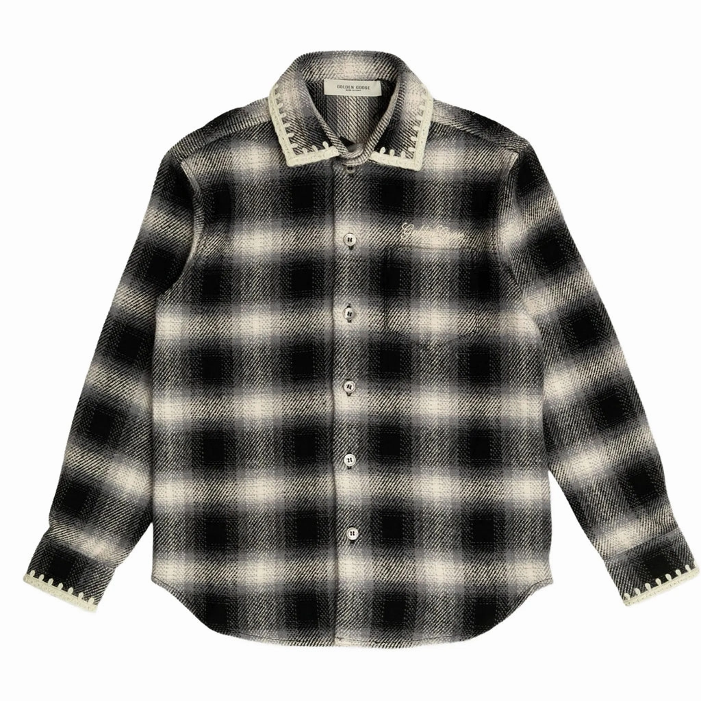 Seamless Design Basic Dress Golden Goose Checkered Regular Shirt