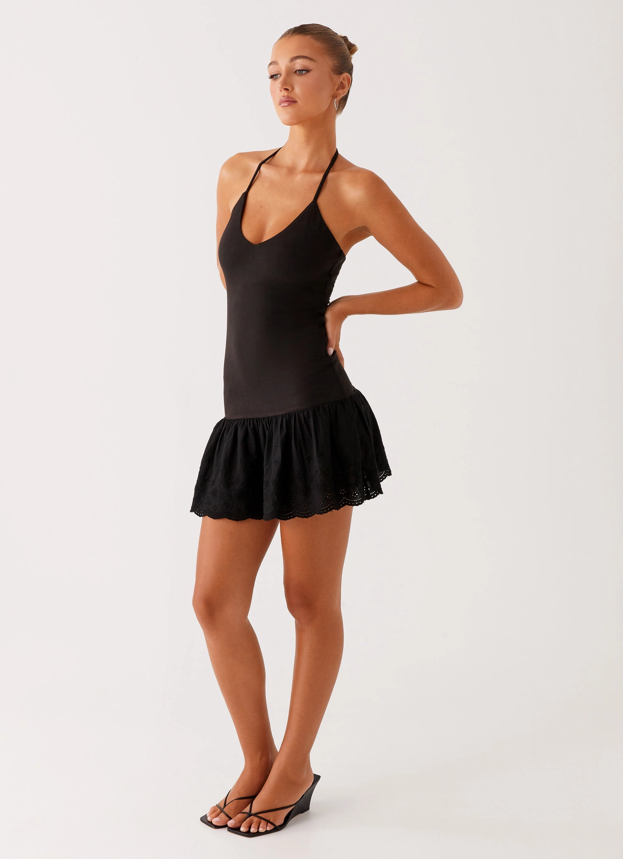 Amsterdam Mini Dress - Black Japan Line Chic Statement