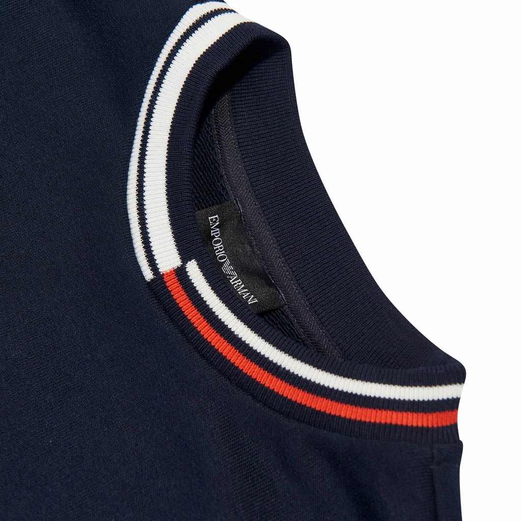 ButtonDownCollar Emporio Armani Junior Logo-embroidered Cotton Jumper