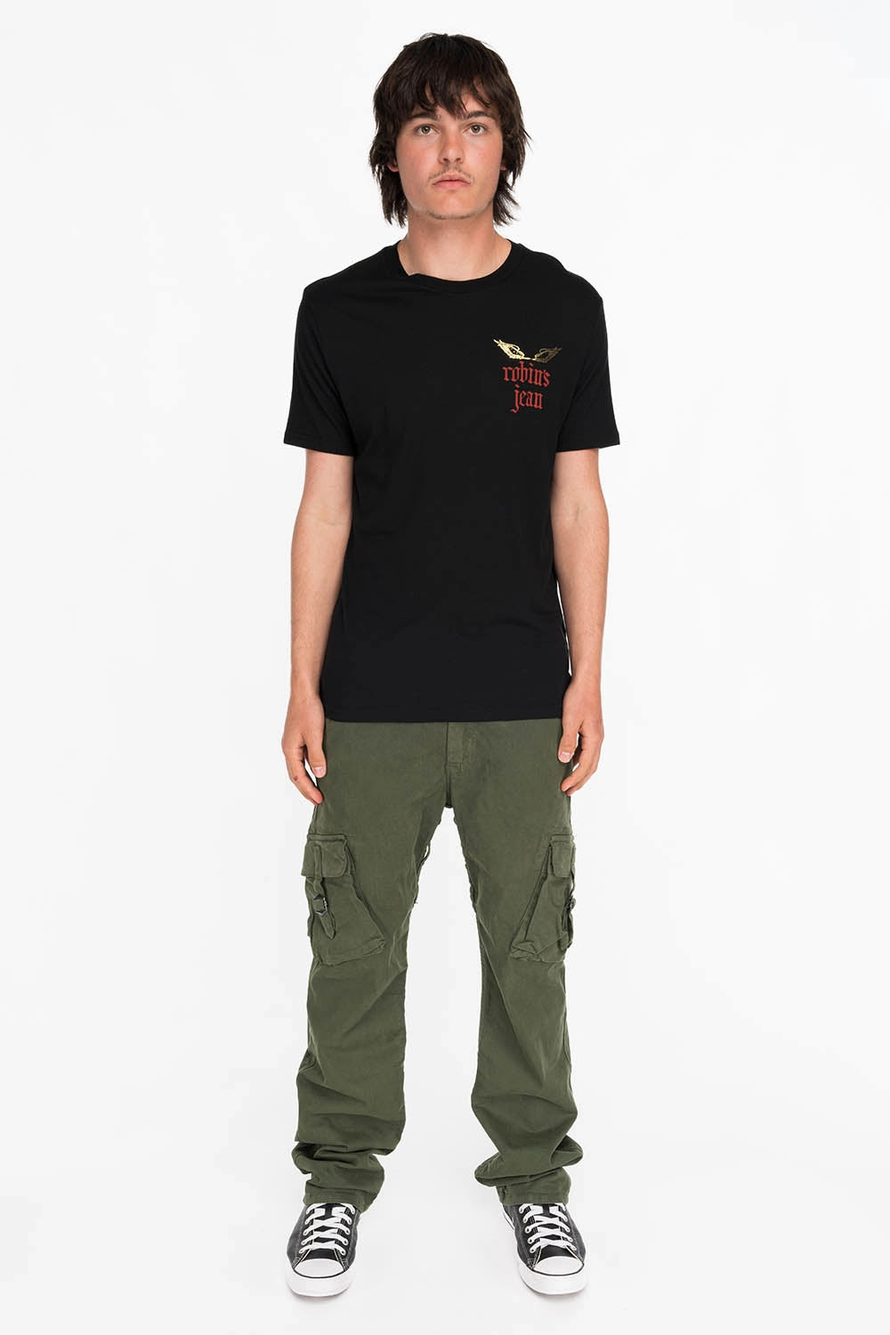 DRAGON KNIGHT TEE WITH GOLD FOIL PRINT IN BLACK Cycling endurance