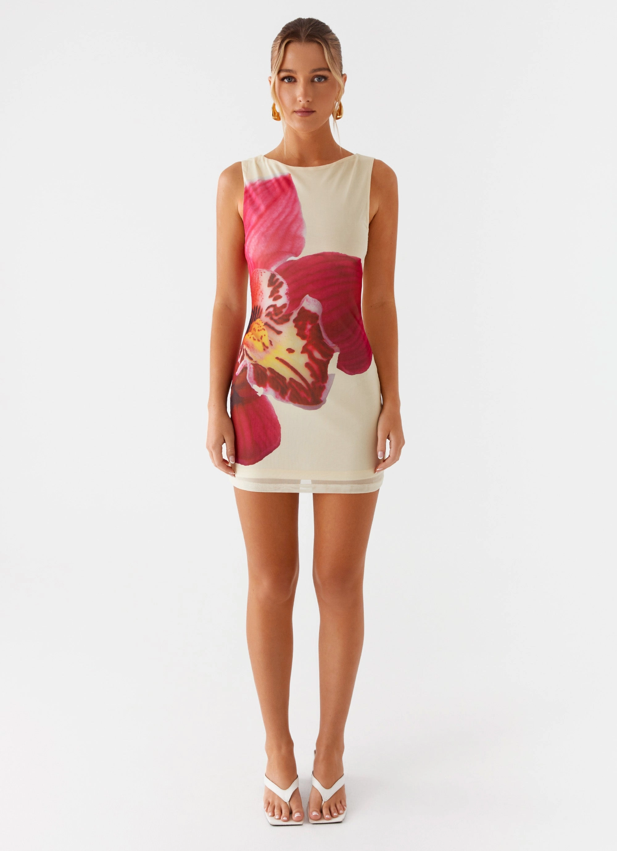 Happy Hour Mini Dress - Yellow Dreamy Texture Vibrant Hue