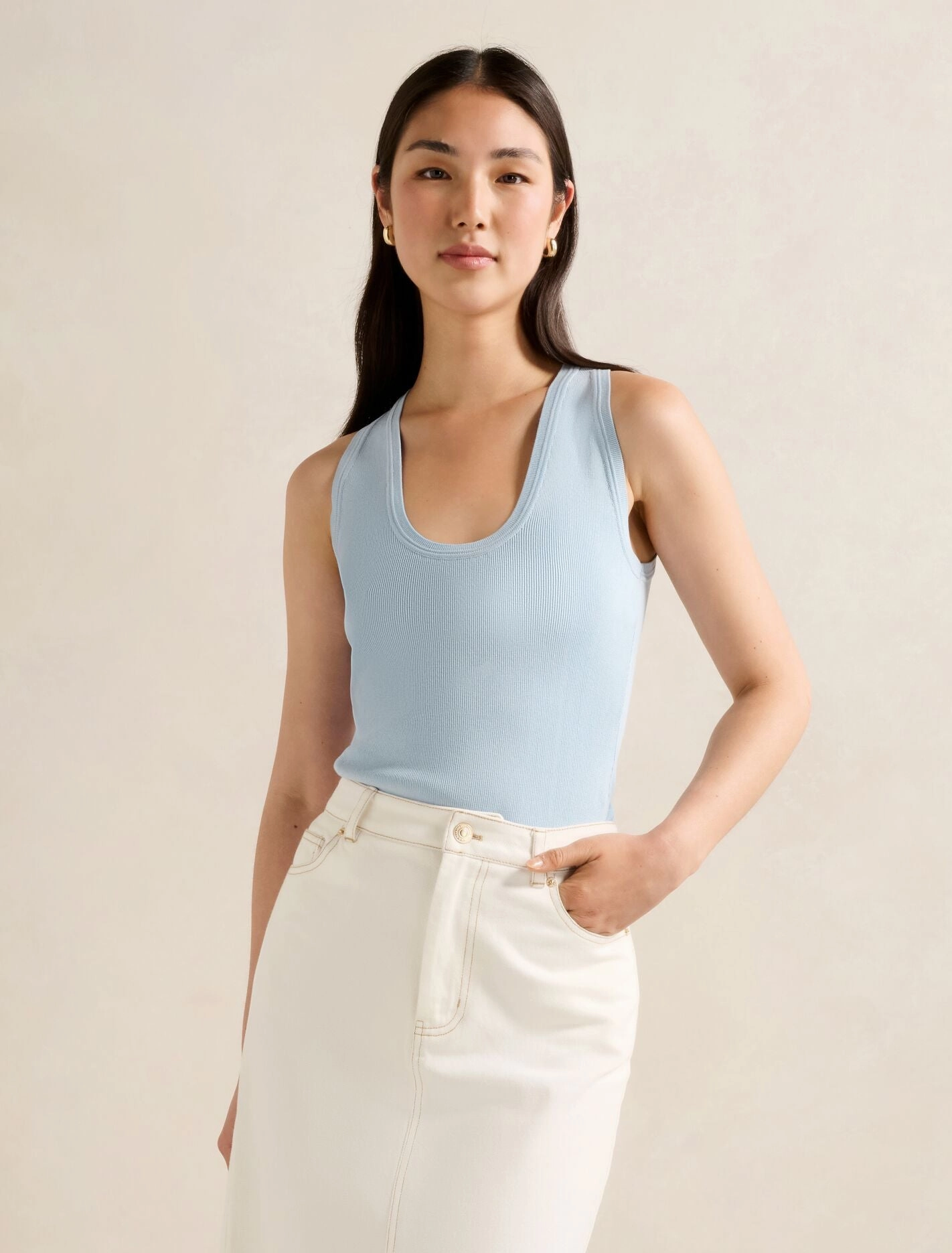 Harley Scoop Neck Tank Top NonChafingTrim Outdoor Apparel