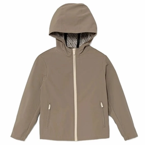 Emporio Armani Junior Eagle Logo Hooded Jacket High Loft Insulation Thermal Regulation System