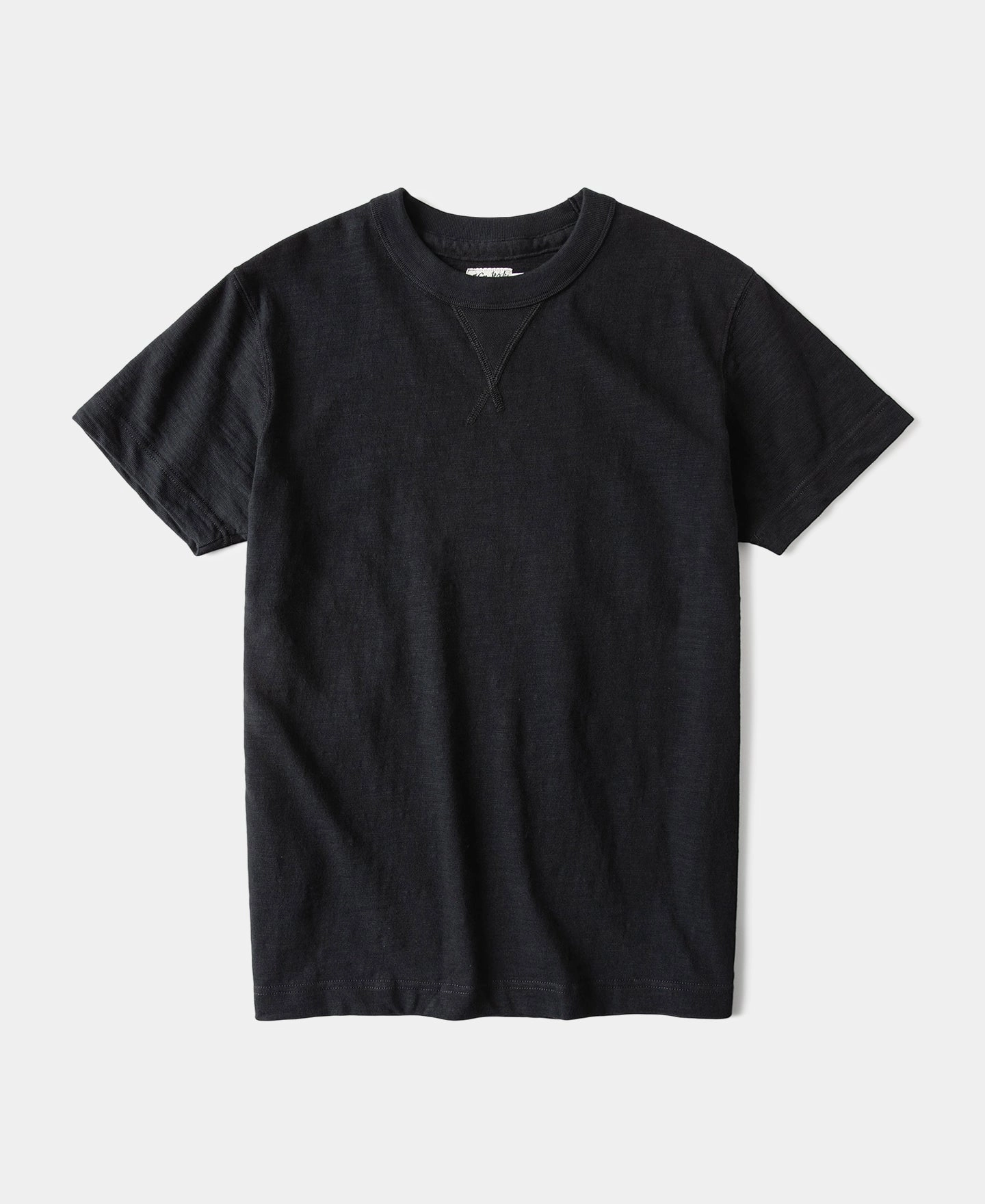 Heavyweight Cotton Gusset Tubular T-Shirt - Black black friday
