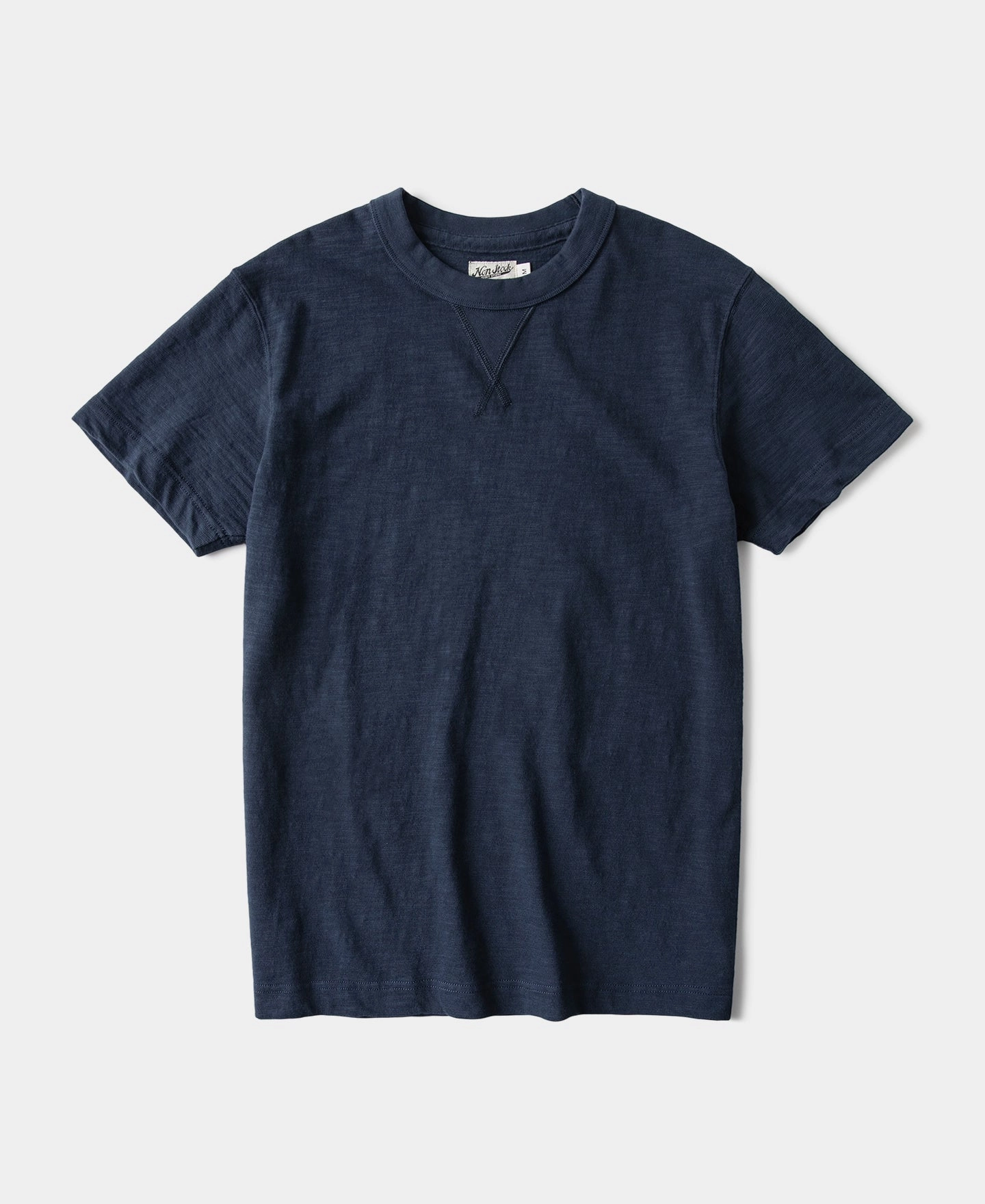 Heavyweight Cotton Gusset Tubular T-Shirt - Indigo Everyday Top AntiPilling Treatment
