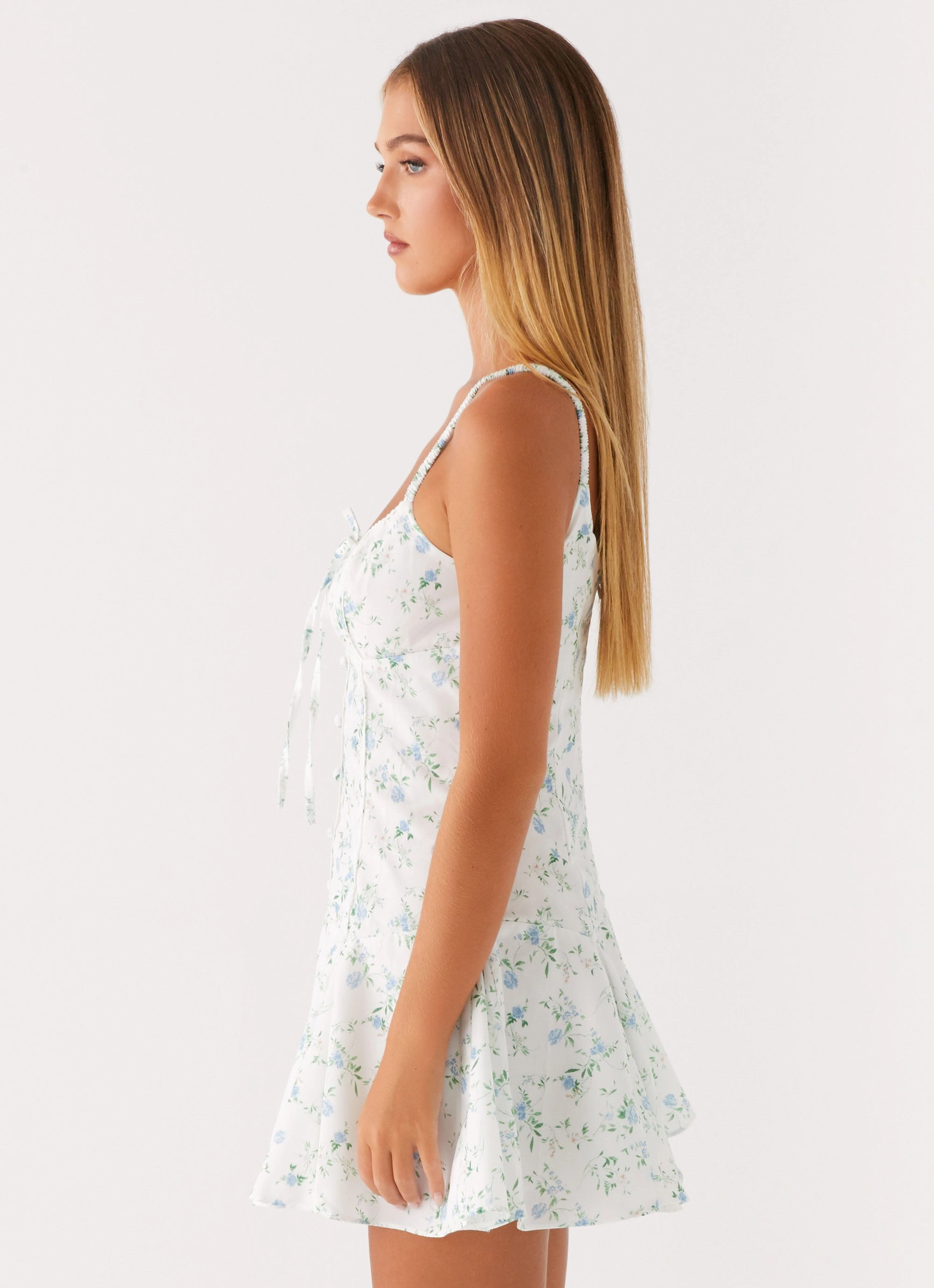 Minimalist Style Helena Mini Dress - Vintage Ditsy Floral