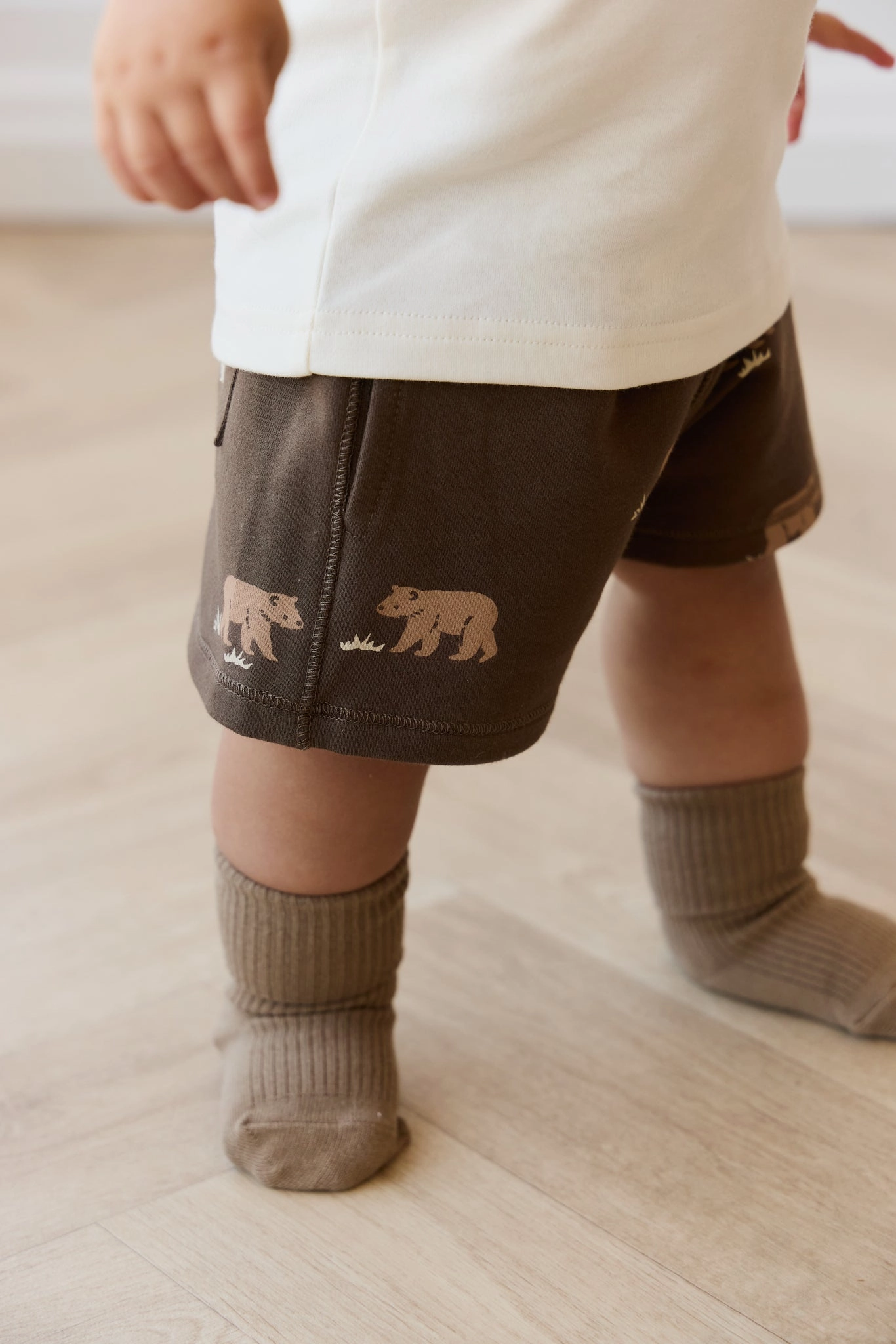 Zipper pockets Organic Cotton Jalen Short - Bear Buddies Canteen