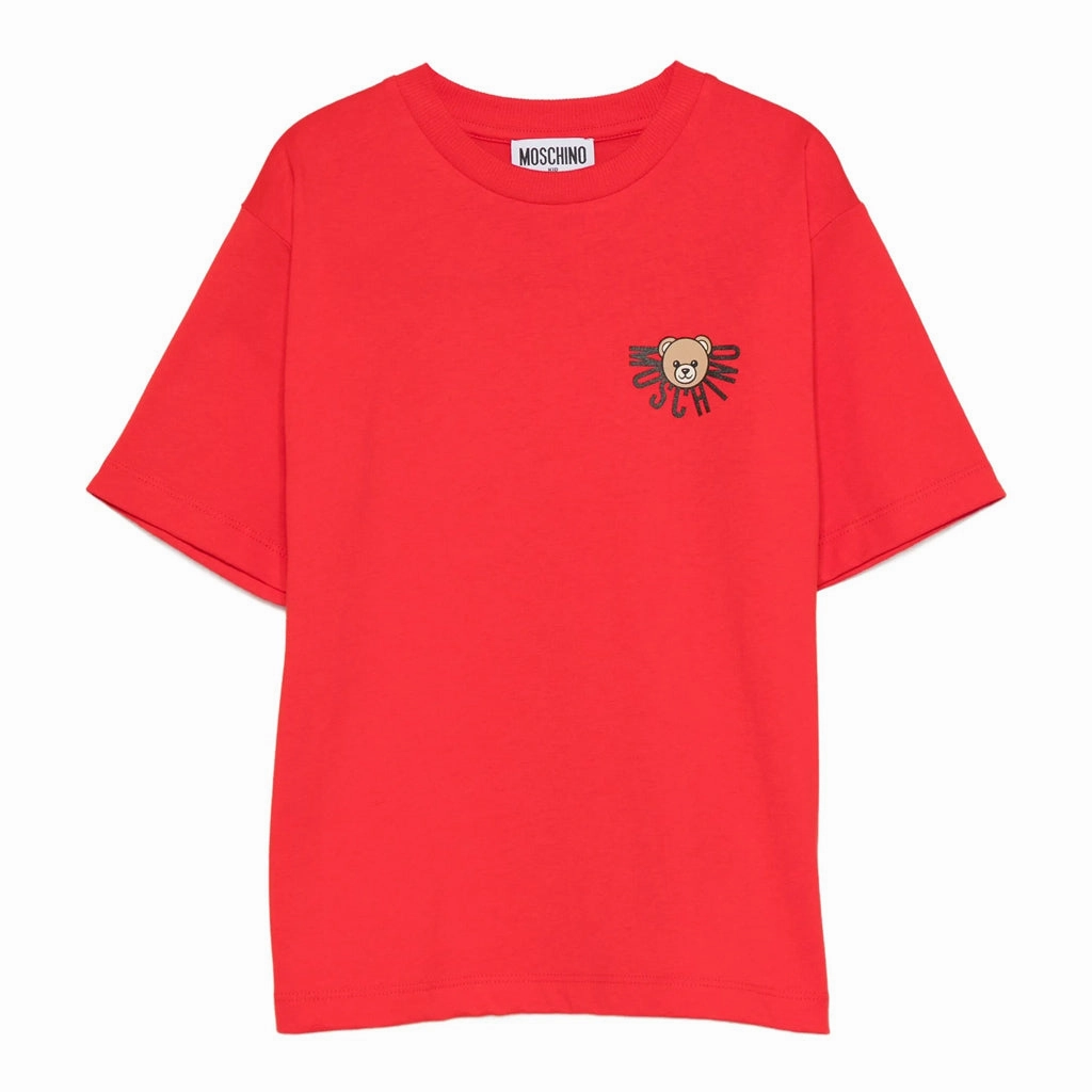 Moschino Kids Teddy Logo Maxi T-shirt All Season Wear Minimalist Apparel