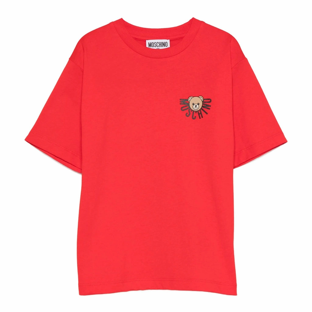 Moschino Kids Teddy Logo Maxi T-shirt Sun Protection Comfort Stretch