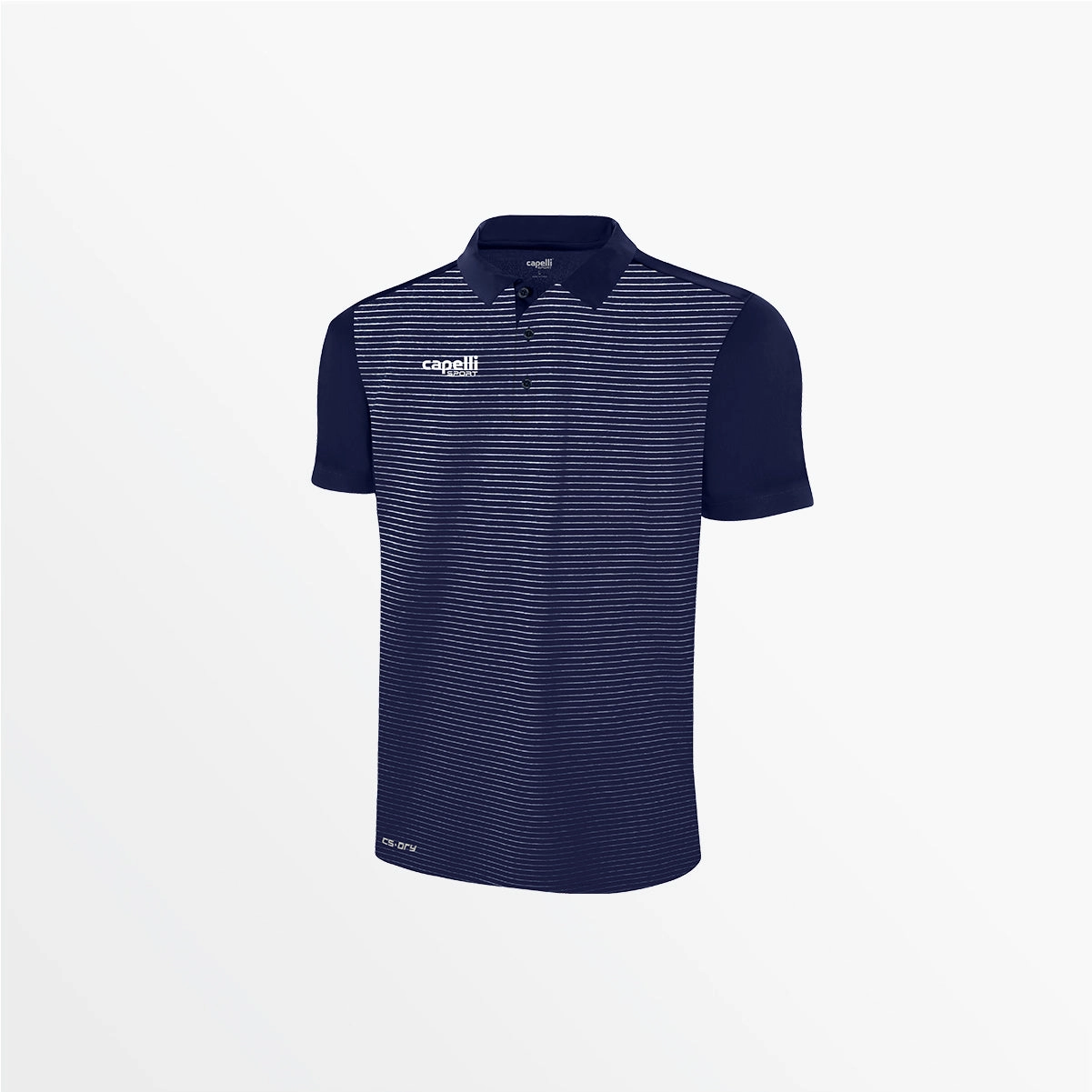 Quick Dry Fabric Breathable back panel MEN'S CLASSIC SMALL STRIPE POLY POLO