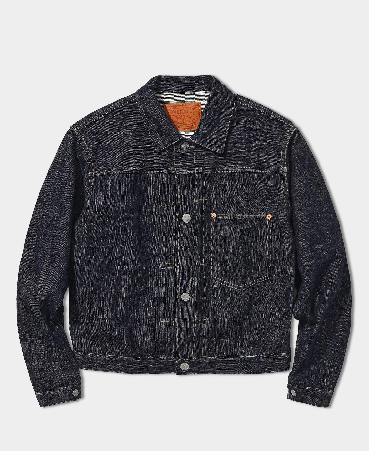 Smooth Zipper Glides Holiday Trip 1950s Type I Cropped Denim Jacket