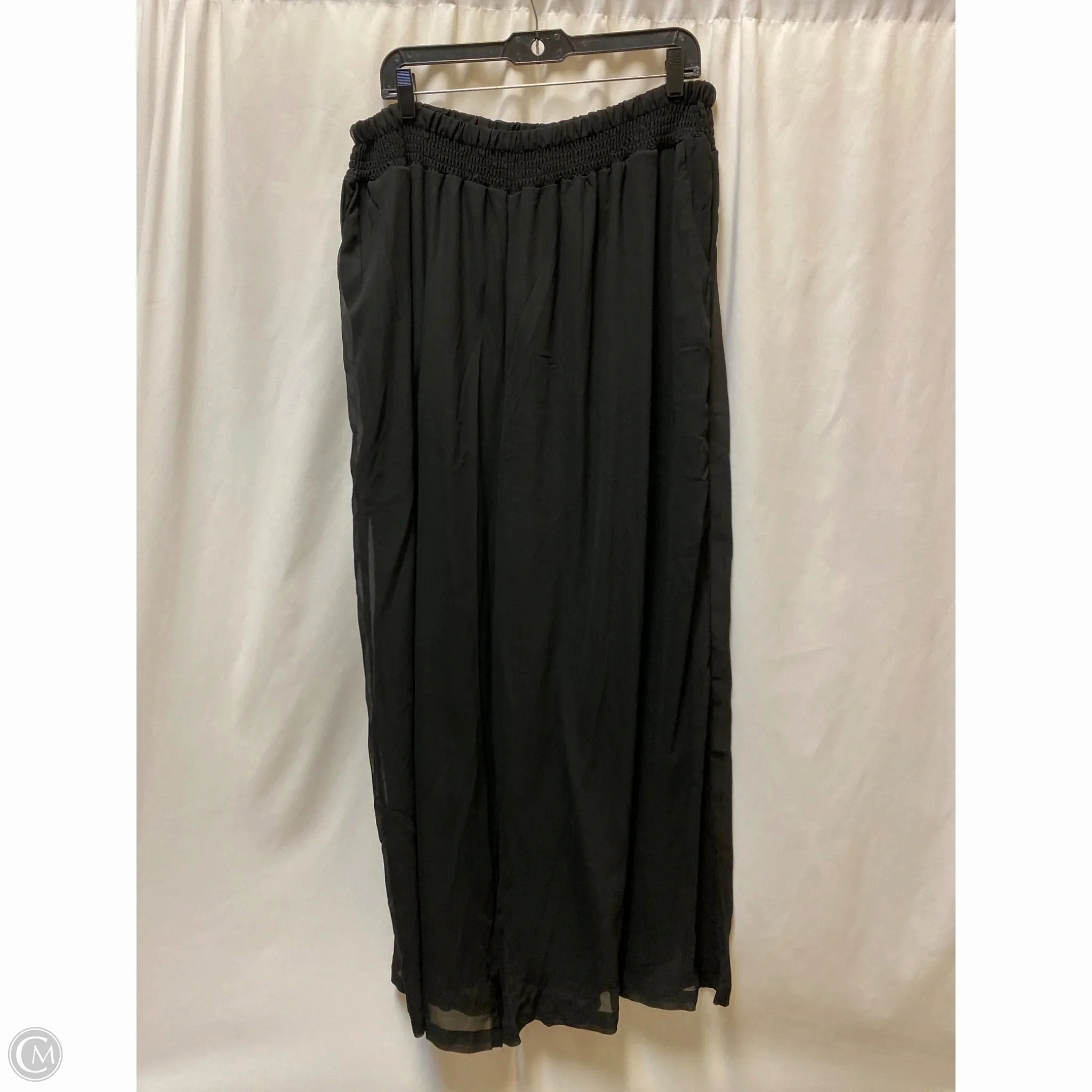 Practical Fit Pants Dress By Clothes Mentor In Black, Size: 3x