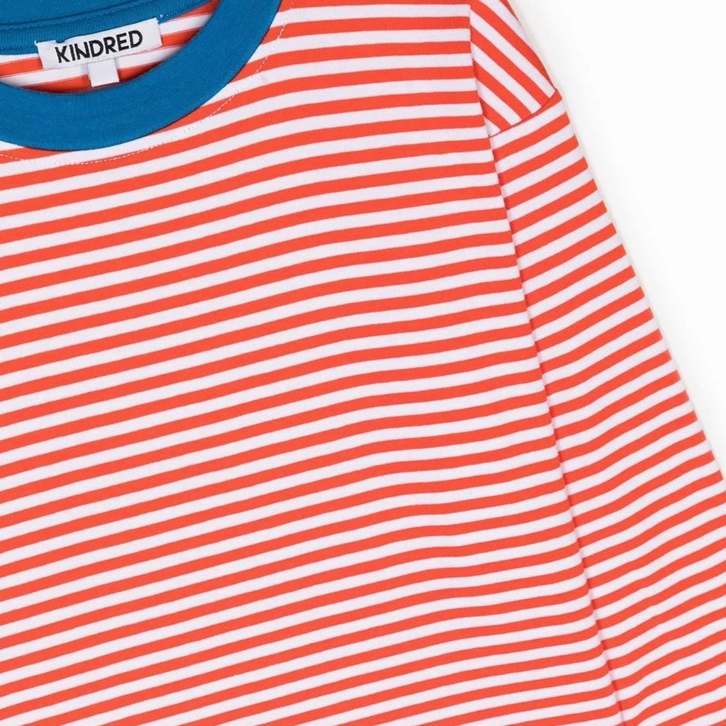 HypoallergenicFibers BreathableMeshInsert Contrast-Trim Striped T-Shirt