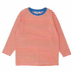 Durable Reinforced Elbows SnagFreeKnit Contrast-Trim Striped T-Shirt