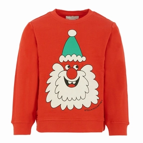 Reflective Accent Stripes SheerLayering Stella McCartney Kids Xmas Yeti Fleece Sweatshirt
