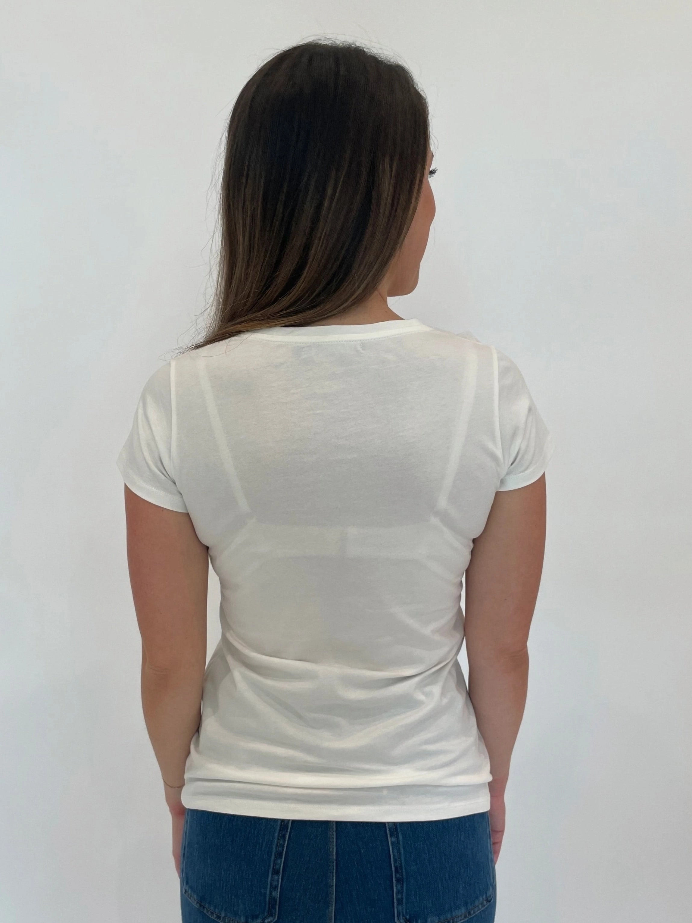 Inca Flower Top - White Micro Perforated Texture Social Meetup