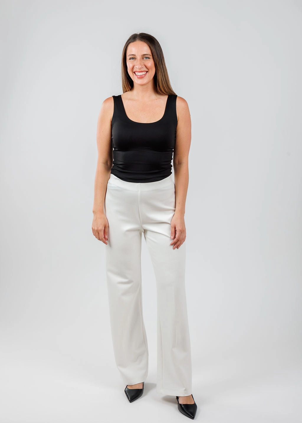 Tailored Fit Polished Look Jules Paramount Knit Pants - Oyster