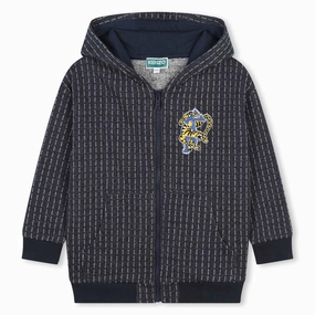 Kenzo Kids Cardigan Suit SeamlessShoulderPanels WaterRepellent Finish