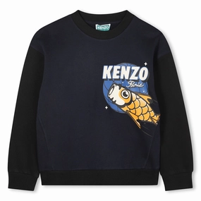 Kenzo Kids Fleece Sweatshirt Compact Stitching UltraSoftInterior