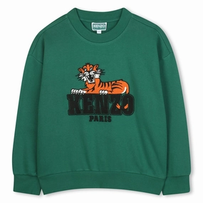 FoamReinforcedCollar Multipurpose Layering Piece Kenzo Kids Fleece Sweatshirt