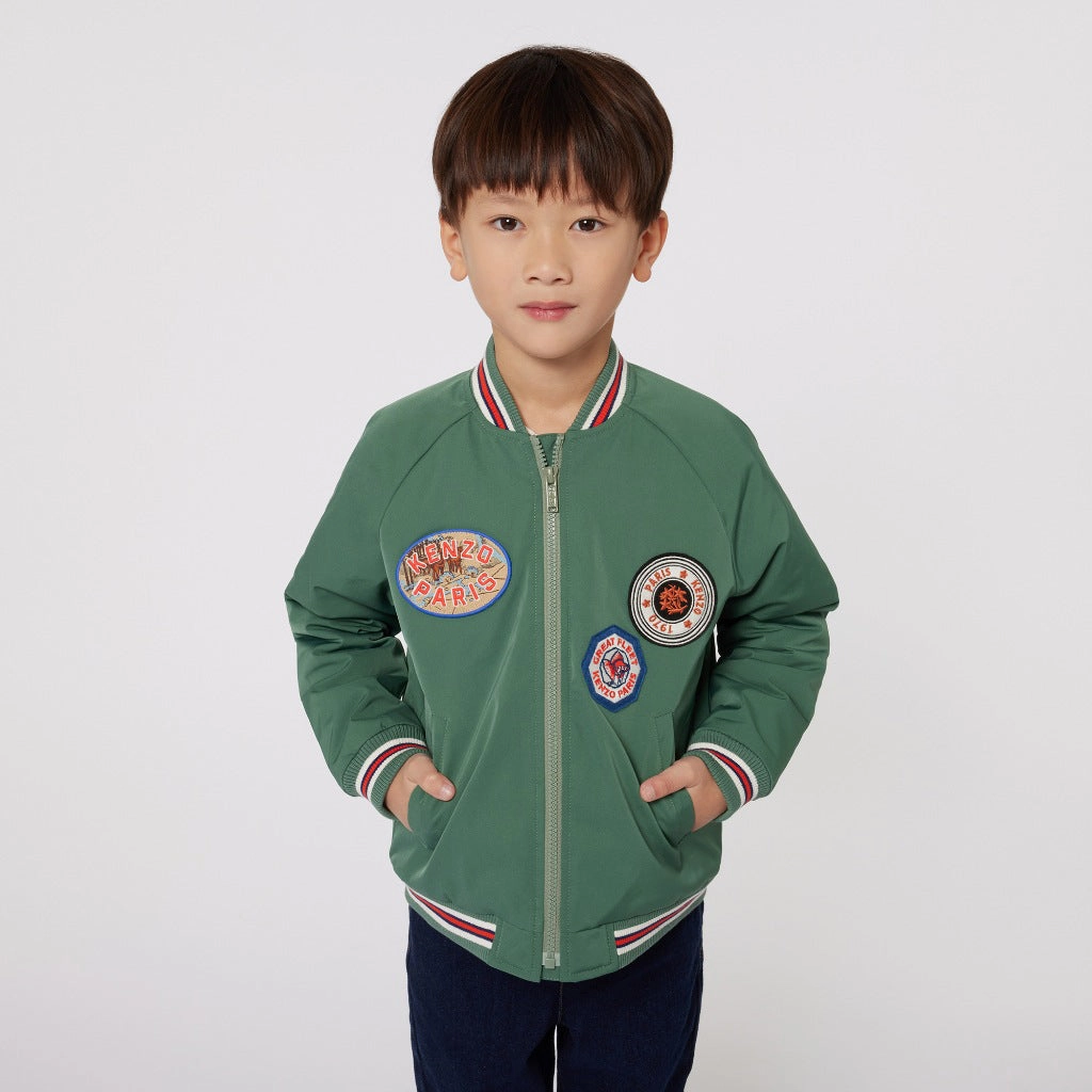 Kenzo Kids Jacket Chill Weather Leather Bits