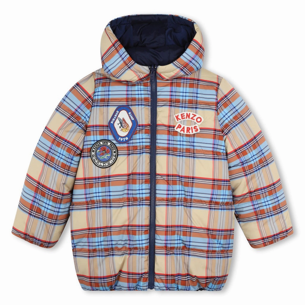 Kenzo Kids Reversible Puffer Jacket Hypoallergenic Interior Layer