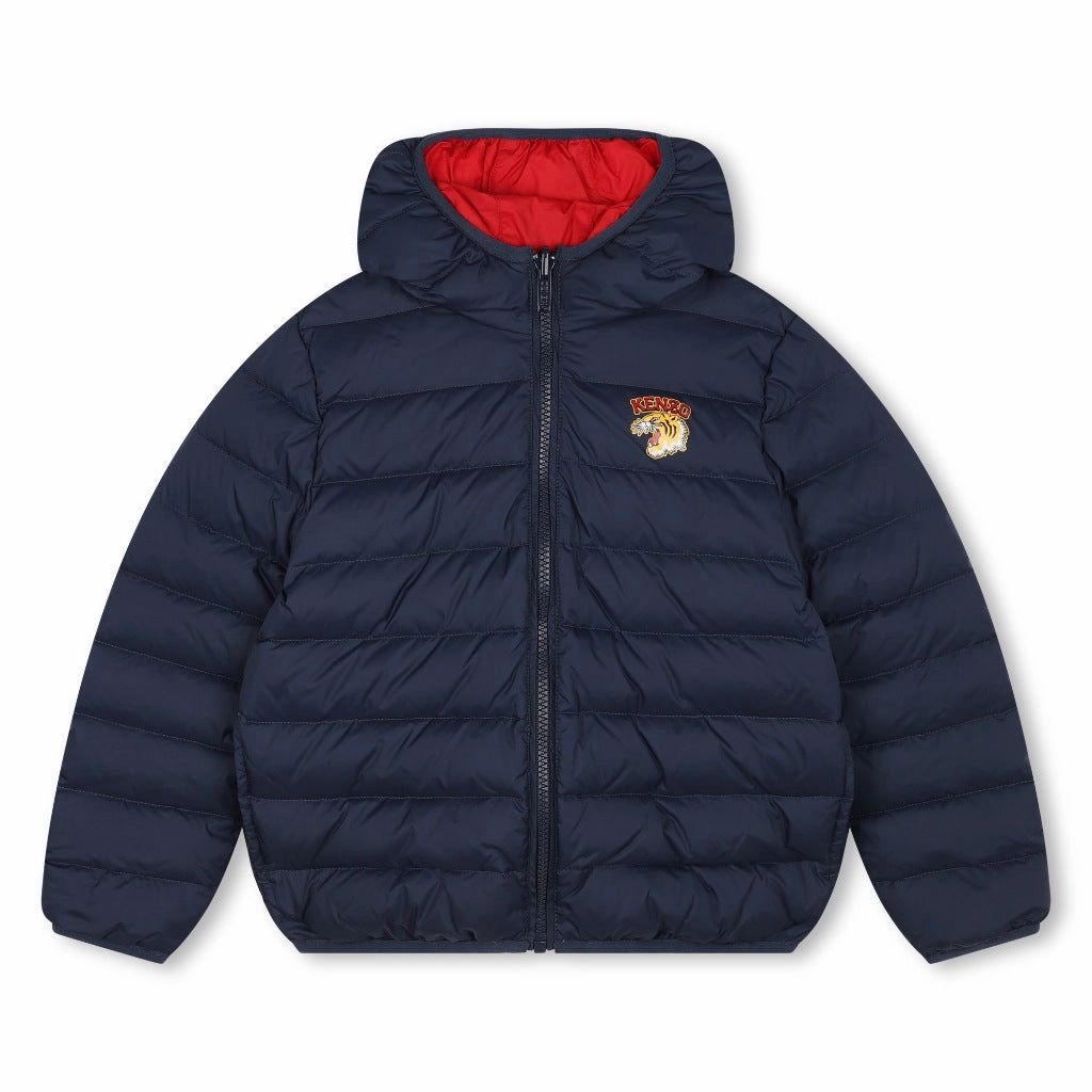 FlexibleFit Detachable Hood Kenzo Kids Reversible Puffer Jacket