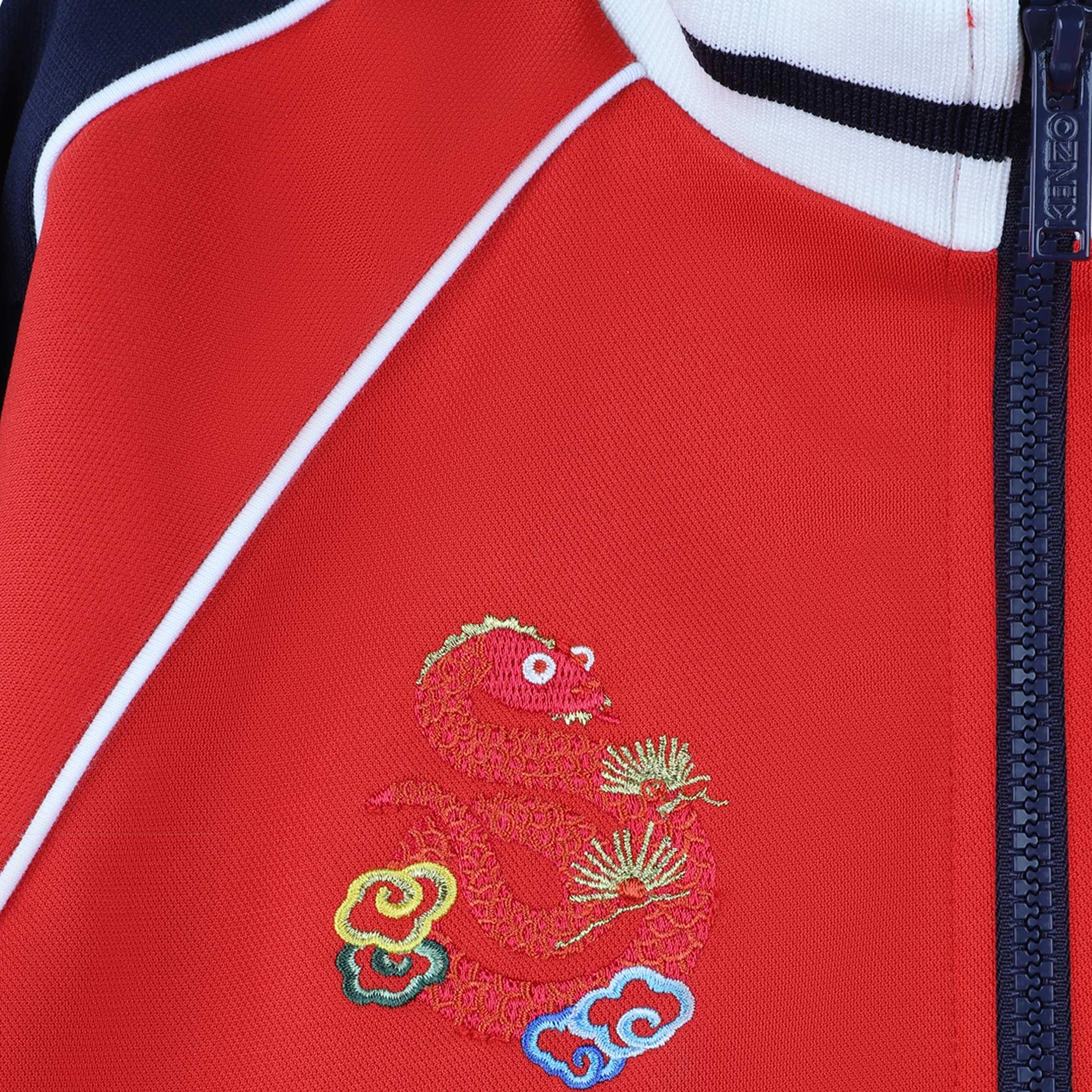 Low Maintenance Fabric Kenzo Kids Snake Embroidery Jacket