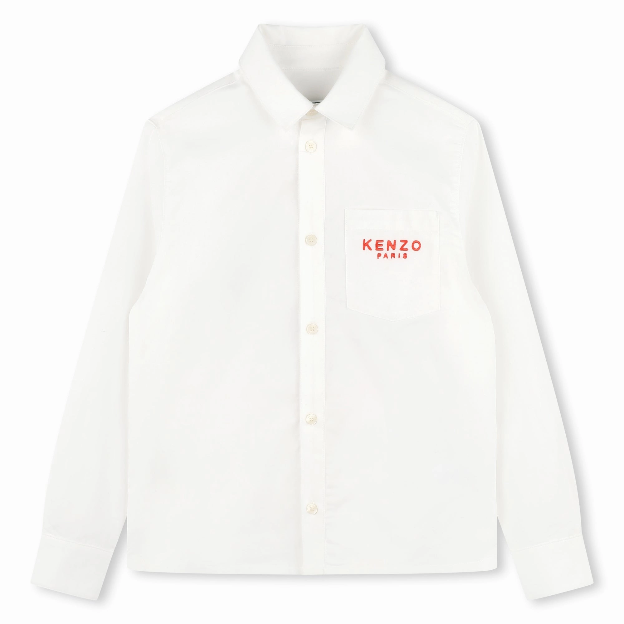Kenzo Kids Snake Embroidery Shirt UV Protective Coating