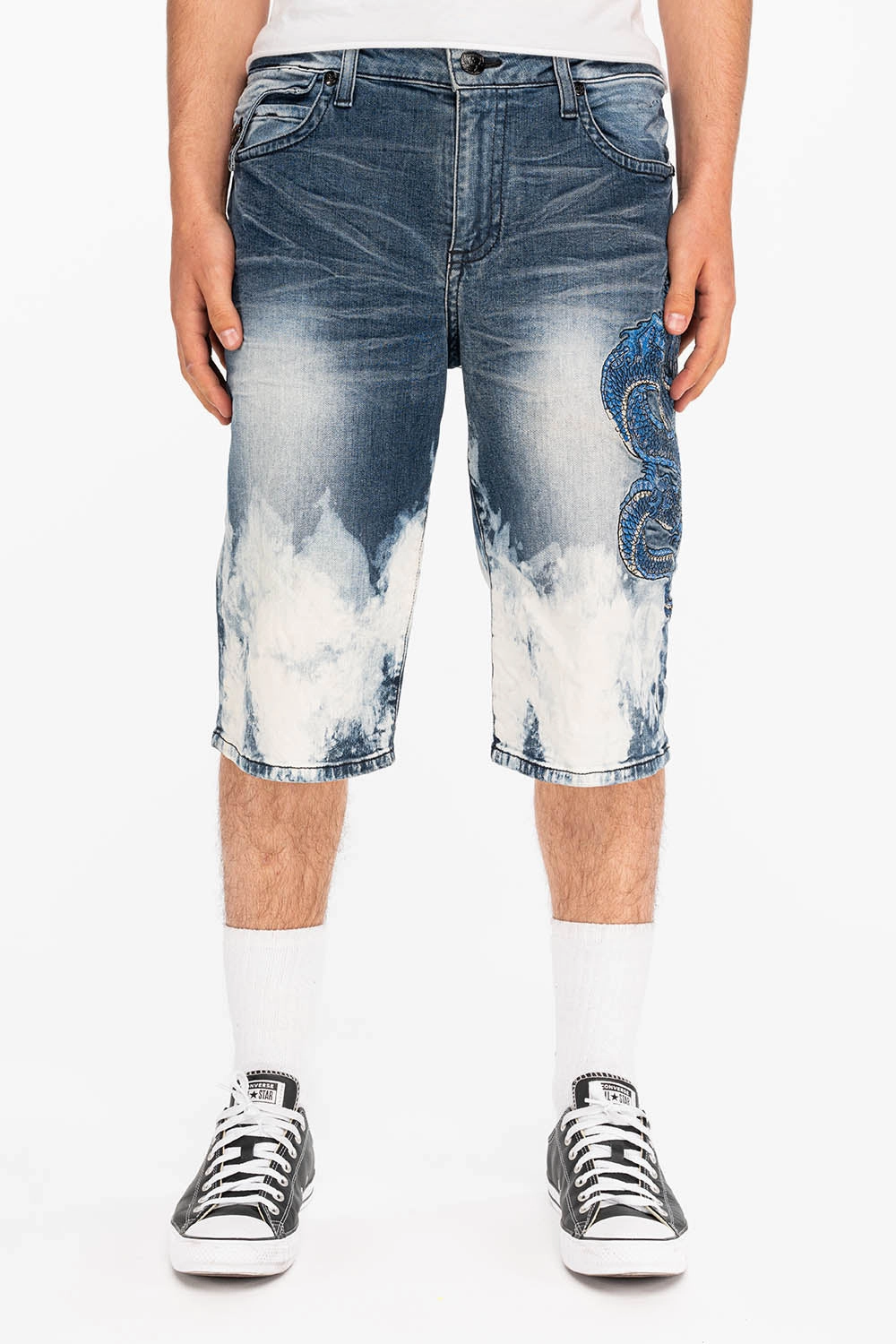 KILLER FLAP DRAGON SHORTS IN CLOUD BLUE All Occasion Stylish Waistband