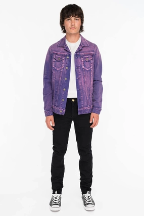 KILLER FLAP MENS SKINNY JEANS IN BLACK WITH GOLD WINGS Stylish Vibrant Foundation Piece