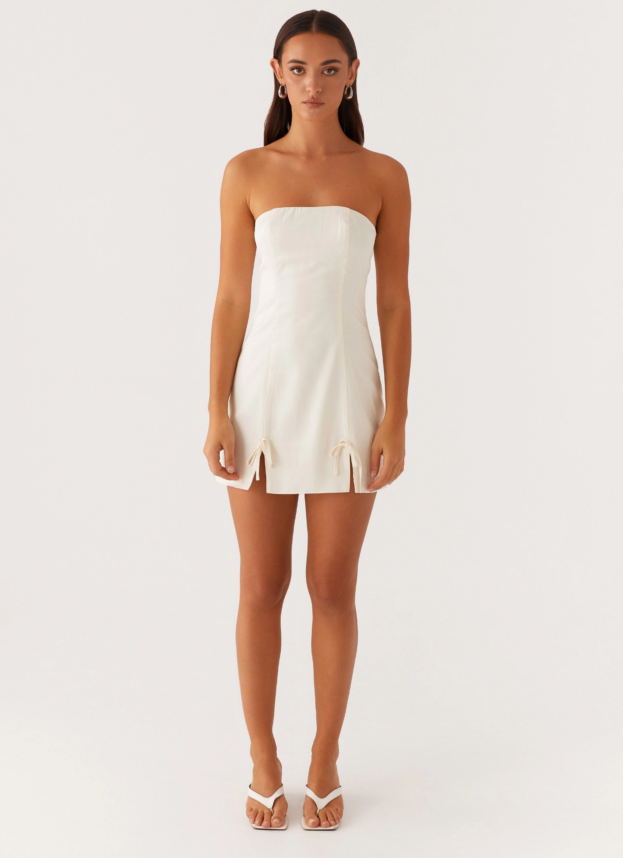 Kessie Mini Dress - Ivory Minimal Harmony