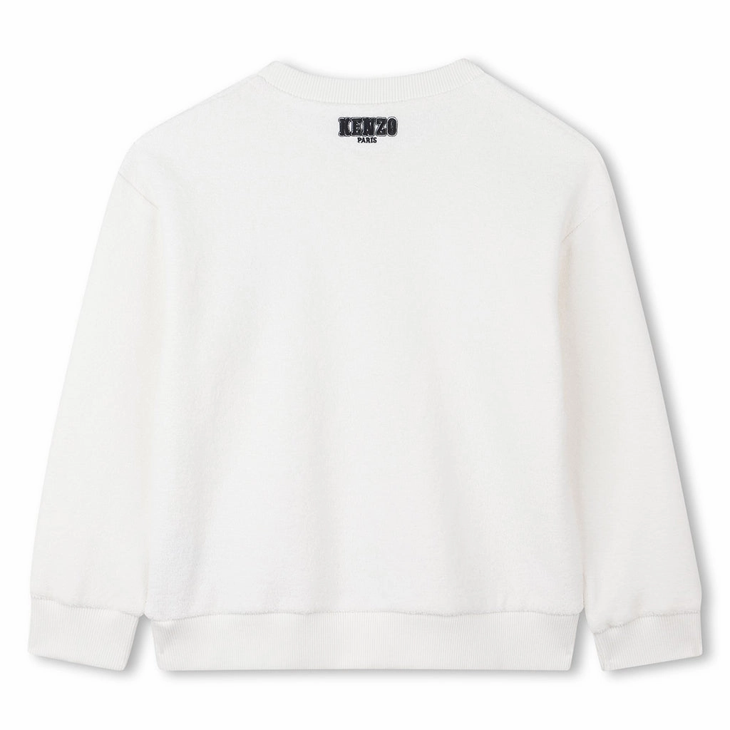 Kenzo Kids Fleece Sweatshirt Layered Collar System