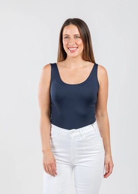 The Classic Micro Tank - Navy Flexible Movement