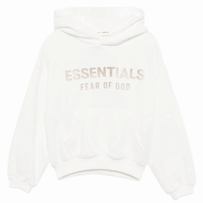 Fear of God Essentials Kids Fleece Hoodie DurableDoubleLayeredHem Sporty Cardigan