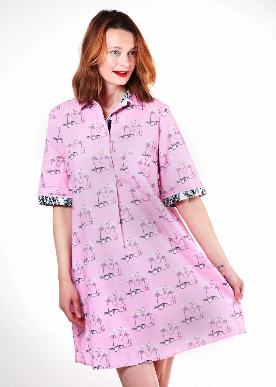 Move Free Dreamy Flow Monterey Dress - Pink Essentials Print