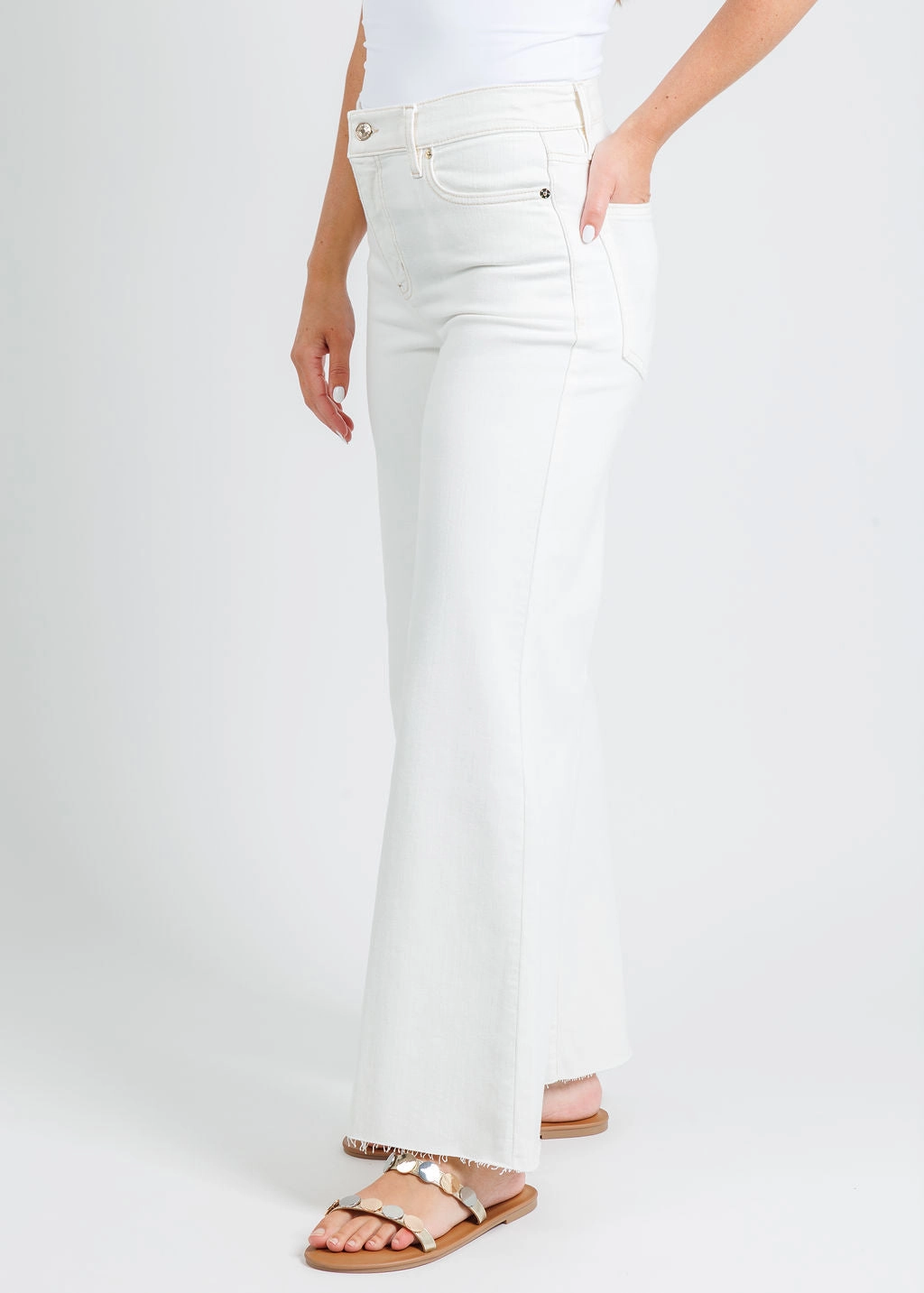 Le Palazzo Crop Jeans - Au Natural Clean Raw After Easy Stretch