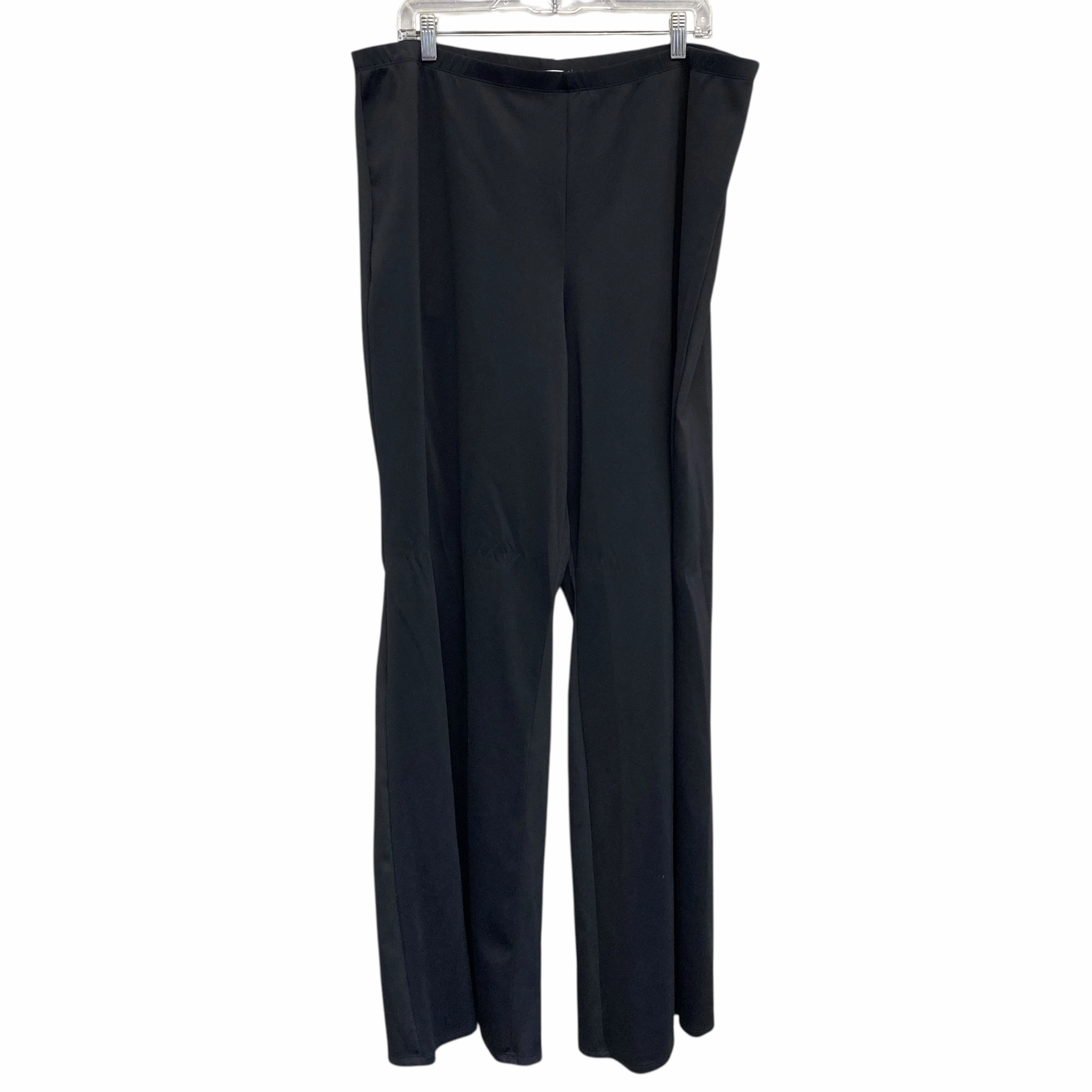 Tear Resistant Weave Ventilated Panels Pants Dress By Good American In Black, Size:4X