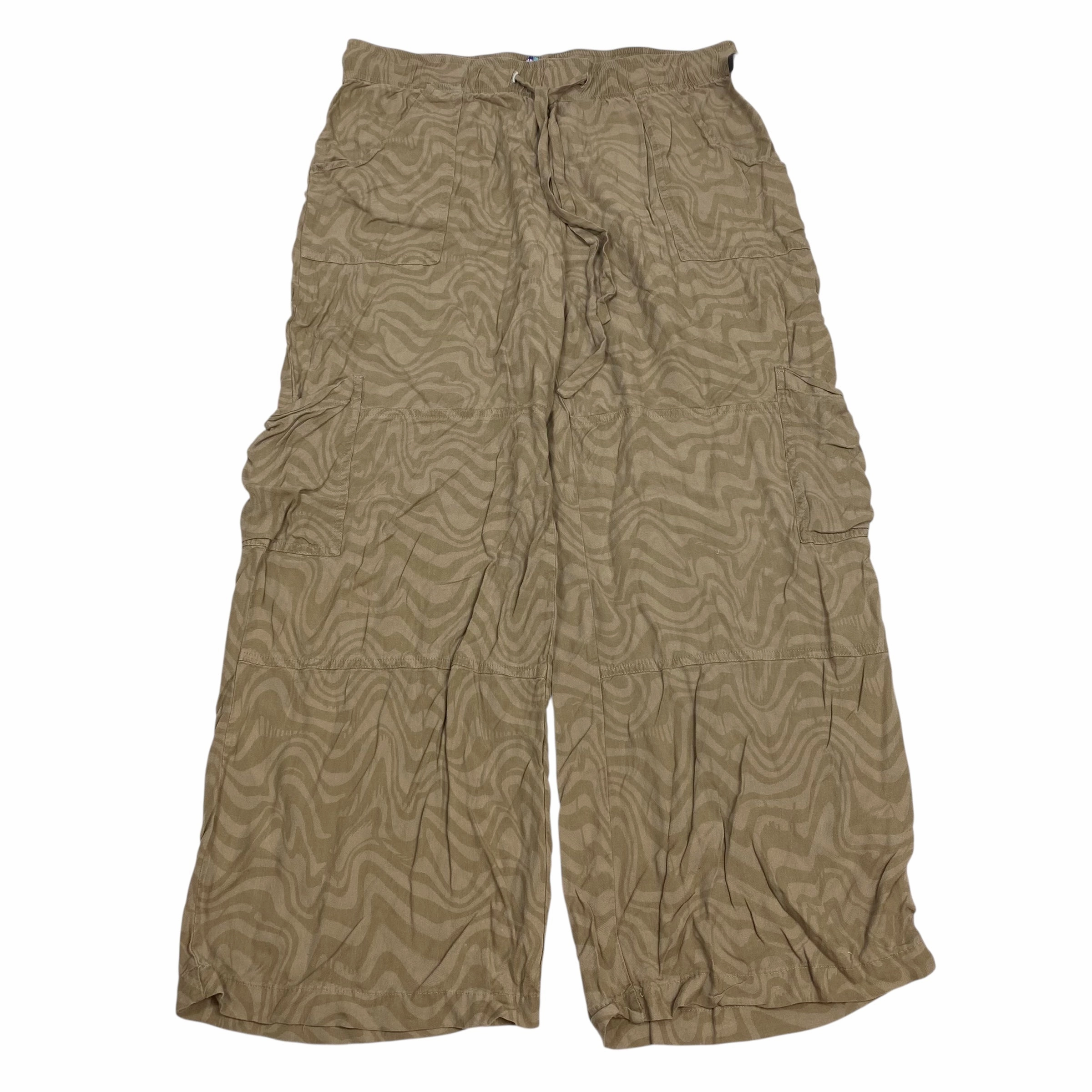 Fashionable Appeal Urban Cool Pants Wide Leg By Urban Outfitters In Brown, Size:Xl