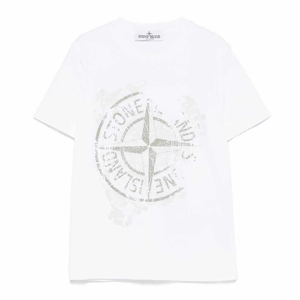 Stone Island Junior Short Sleeve T-shirt EthicalProduction Crew neck classic