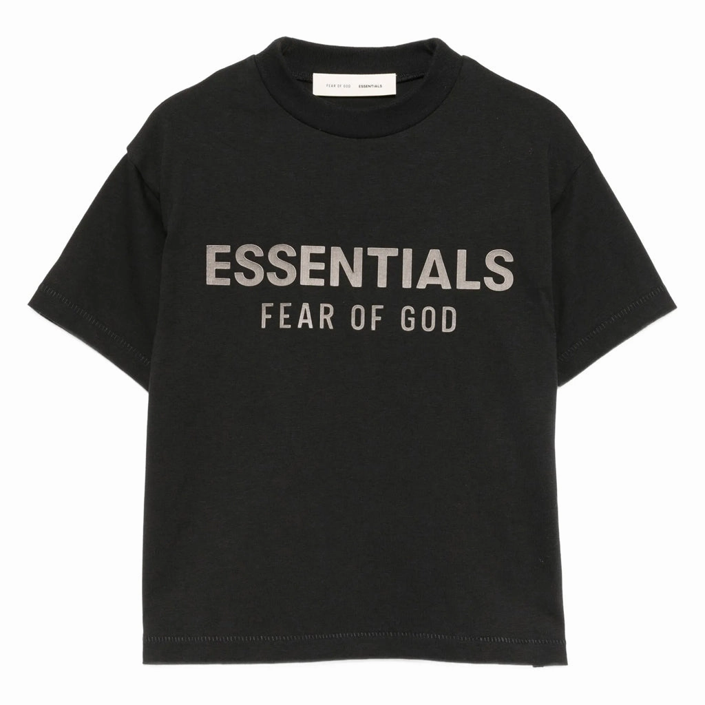Fear of God Essentials Kids Classic Crew Neck T-shirt Versatile Top Floral Pattern