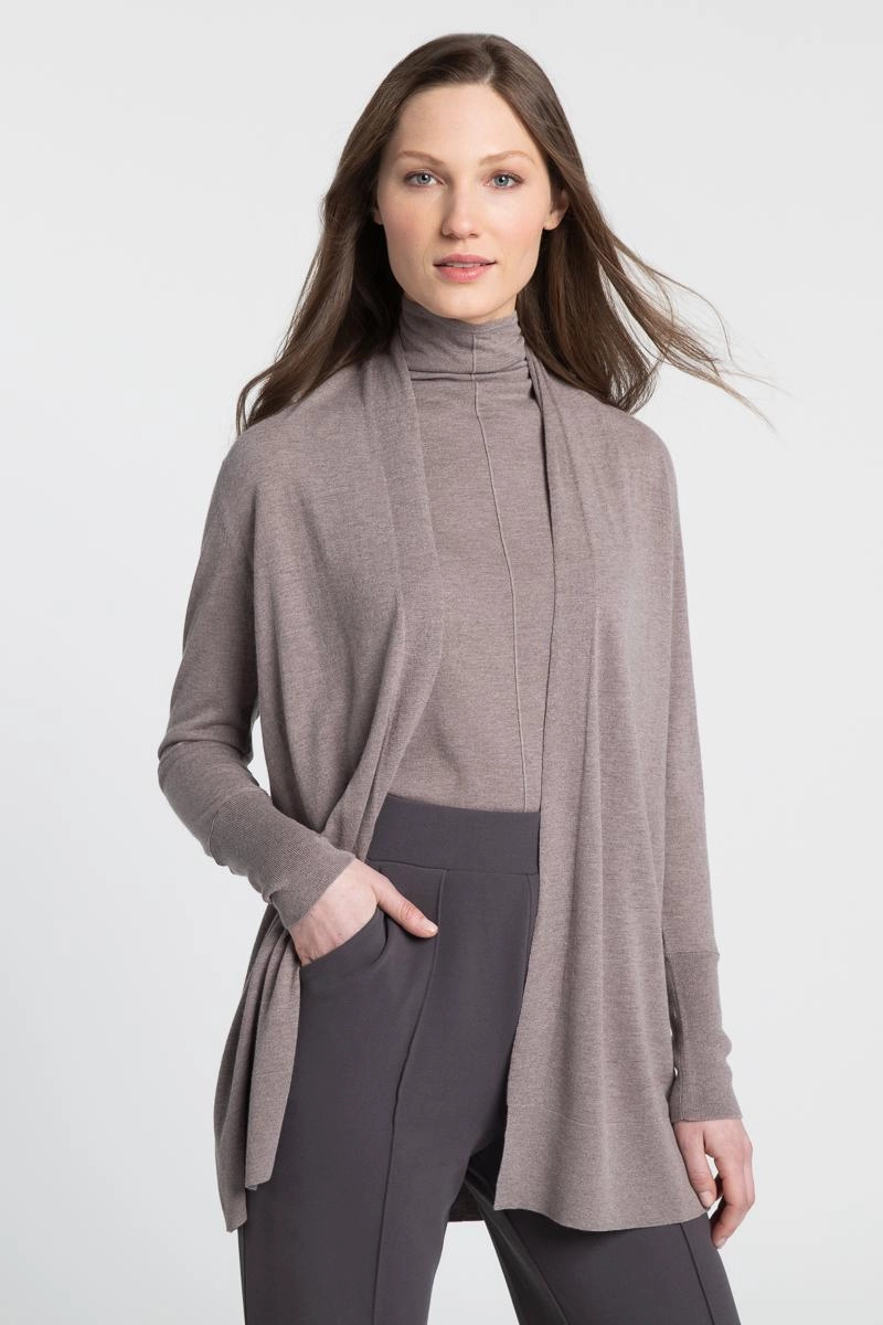 Comfy Base Warm Layering Easy Drape Cardigan